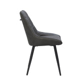 Svenski Eetkamerstoel - Antraciet Microfiber