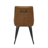 Svenski Eetkamerstoel - Cognac Microfiber