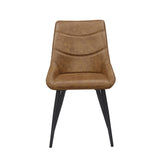 Svenski Eetkamerstoel - Cognac Microfiber