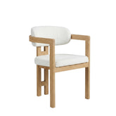Tokyo Dining Chair - Beige - Beige Metal Legs