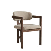 Tokyo Dining Chair - Taupe - Brown Metal Legs