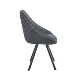 Twisty Eetkamerstoel - Antraciet Microfiber