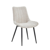 Verta Dining Chair - Beige Chenille