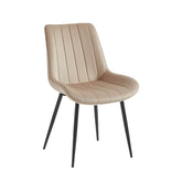 Verta Esszimmerstuhl - Beigefarbener Samt