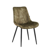 Verta Eetkamerstoel - Groen Adore Velvet