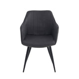 Chaise de salle à manger Verto - Microfibre anthracite