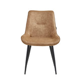 Zerda Eetkamerstoel - Beige Microfiber