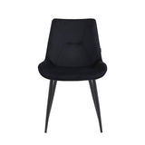 Zerda Dining Chair - Black Velvet