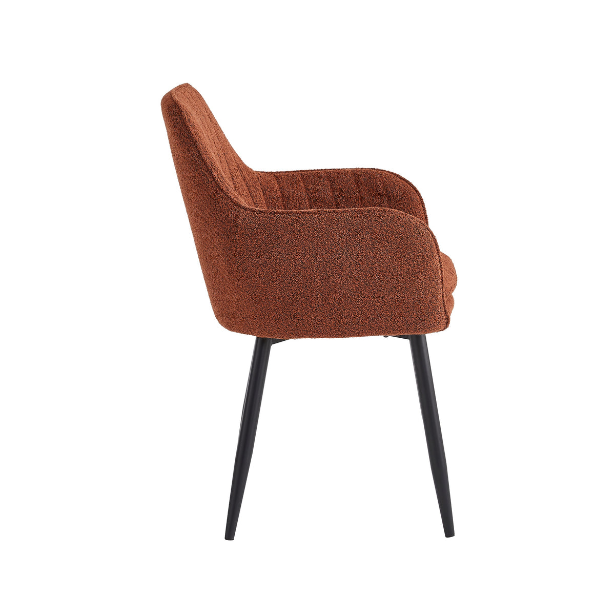 Lavinia Eetkamerstoel - Bordeaux Bouclé