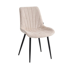Lesedi Eetkamerstoel - Beige Chenille Stof