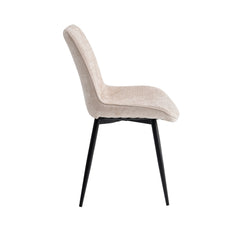 Lesedi Eetkamerstoel - Beige Chenille Stof