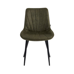 Lesedi Eetkamerstoel - Groen Microfiber