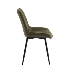 Lesedi Eetkamerstoel - Groen Microfiber