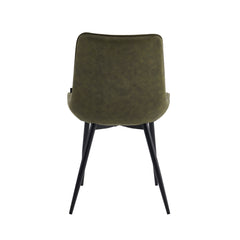 Lesedi Eetkamerstoel - Groen Microfiber