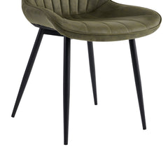 Lesedi Eetkamerstoel - Groen Microfiber