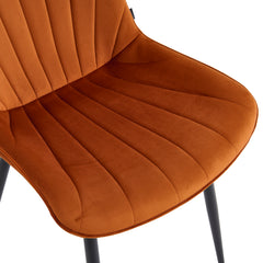 Lesedi Eetkamerstoel - Terracotta Velvet