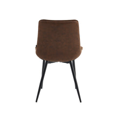 Lesedi Eetkamerstoel - Bruin Microfiber