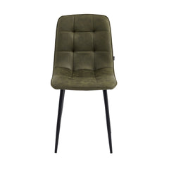 Ela Eetkamerstoel - Groen Microfiber