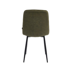 Ela Eetkamerstoel - Groen Microfiber