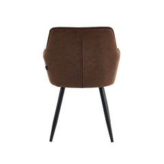 Oriana Eetkamerstoel - Bruin Microfiber