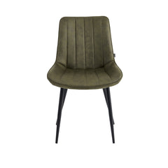 Verta Eetkamerstoel - Groen Microfiber