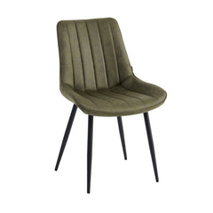 Verta Eetkamerstoel - Groen Microfiber
