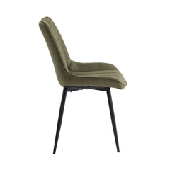 Verta Eetkamerstoel - Groen Microfiber