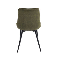 Verta Eetkamerstoel - Groen Microfiber