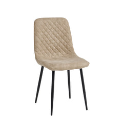 Elise Eetkamerstoel - Beige Microvezel