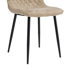 Elise Eetkamerstoel - Beige Microvezel