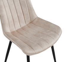 Verta Eetkamerstoel - Beige Adore Velvet