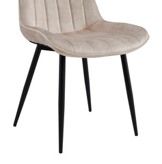 Verta Eetkamerstoel - Beige Adore Velvet