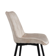 Verta Eetkamerstoel - Beige Adore Velvet