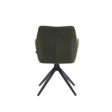 New Yade Eetkamerstoel - Groen Bouclé - Draaibaar 180°