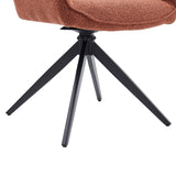 New Yade Eetkamerstoel - Bordeaux Bouclé - Draaibaar 180°