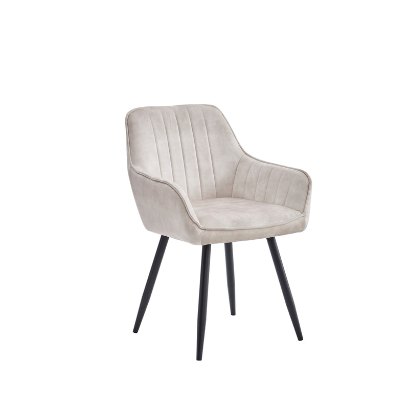Ozzy Eetkamerstoel - Beige Adore Velvet