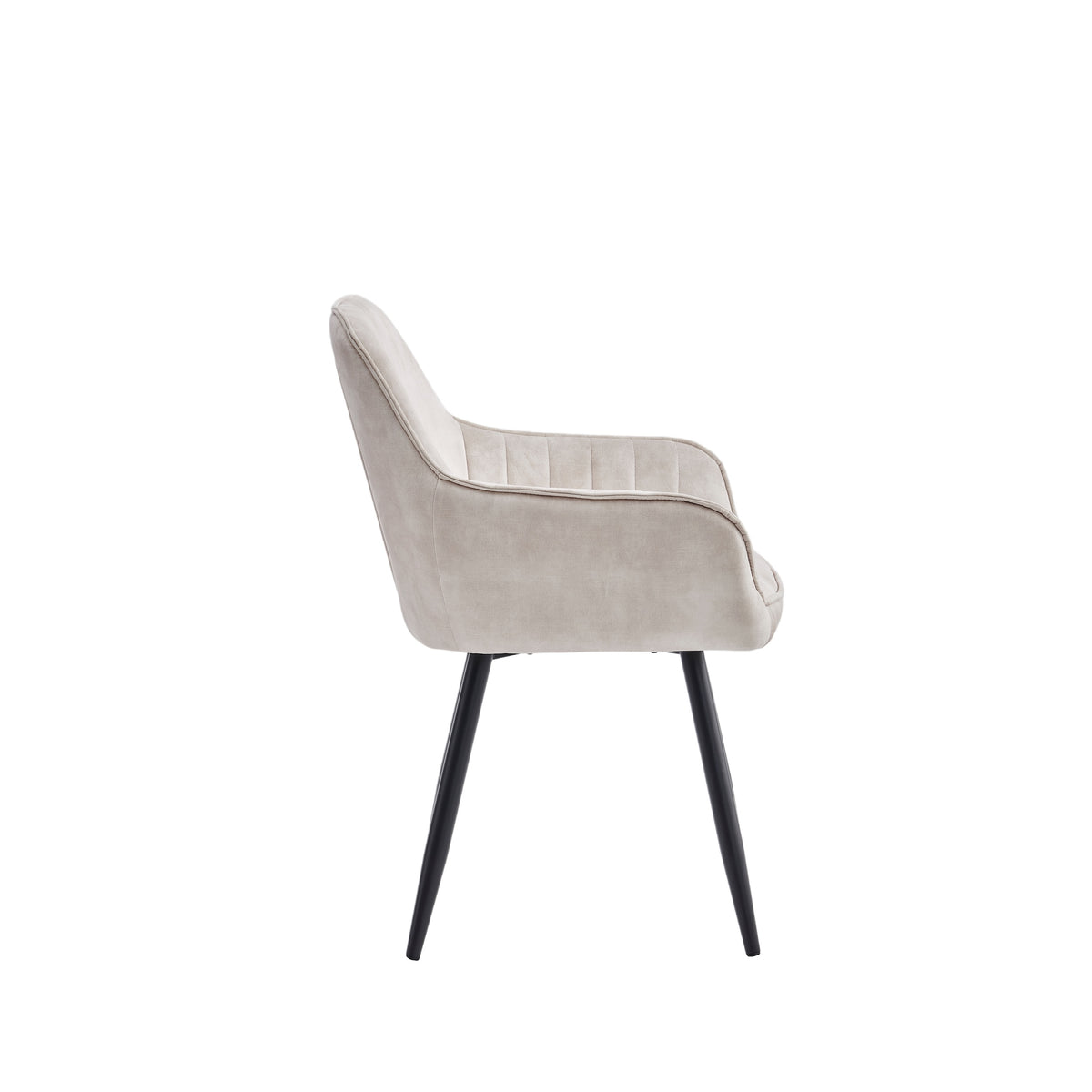 Ozzy Eetkamerstoel - Beige Adore Velvet