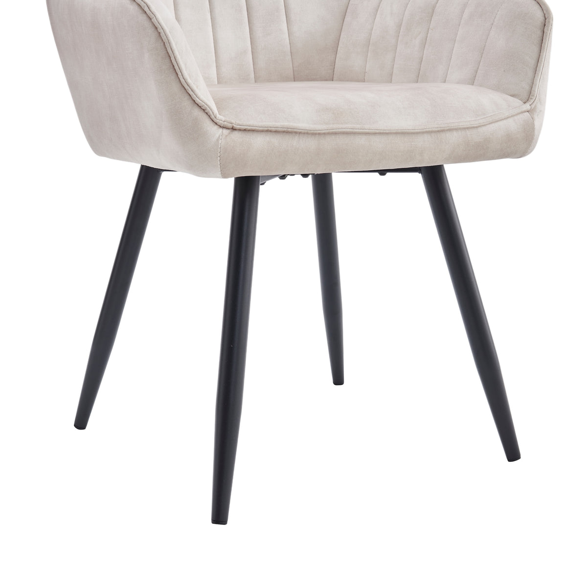 Ozzy Eetkamerstoel - Beige Adore Velvet