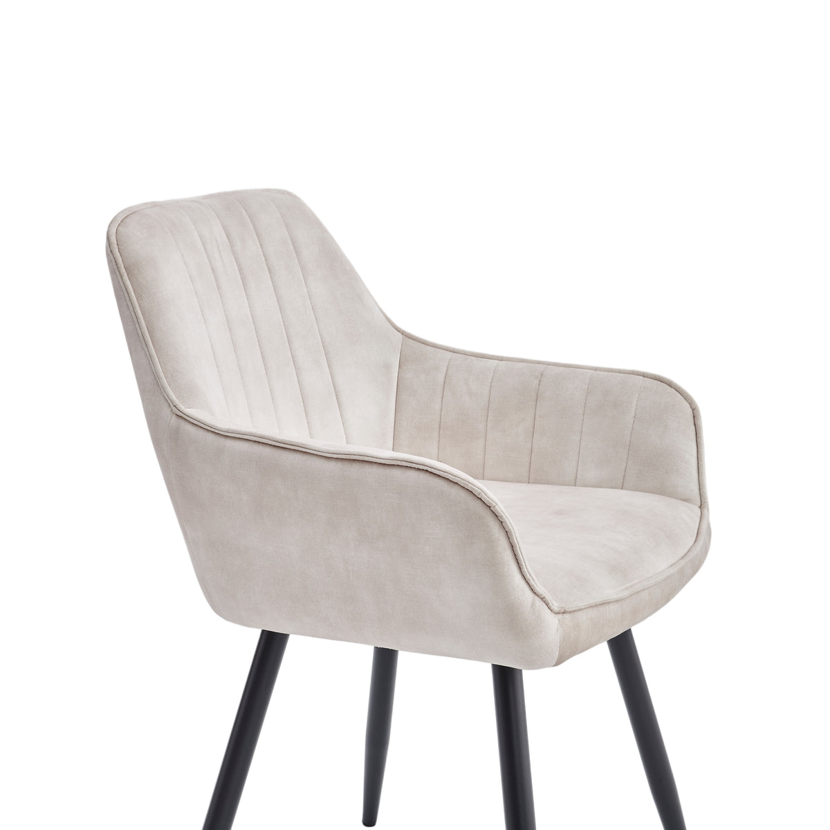 Ozzy Eetkamerstoel - Beige Adore Velvet