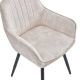 Ozzy Eetkamerstoel - Beige Adore Velvet