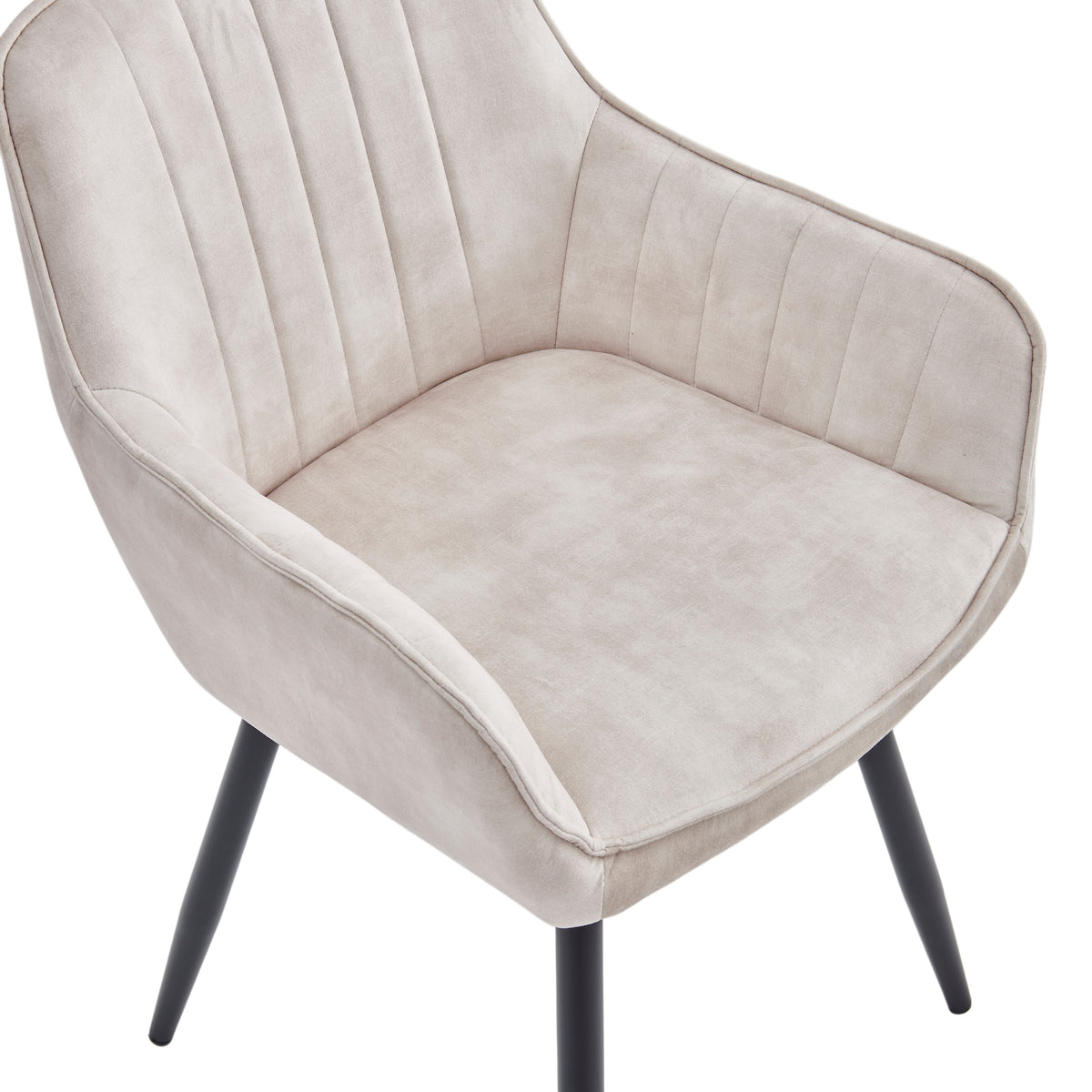 Ozzy Eetkamerstoel - Beige Adore Velvet