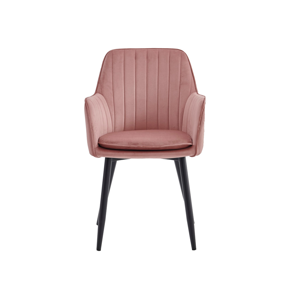 Lavinia Dining Chair - Pink Velvet