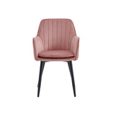 Lavinia Dining Chair - Pink Velvet