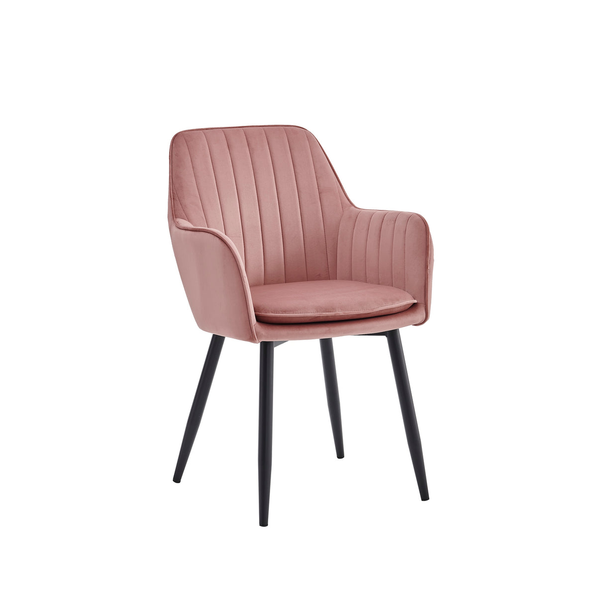 Lavinia Dining Chair - Pink Velvet