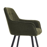 Oriana Eetkamerstoel - Groen Bouclé