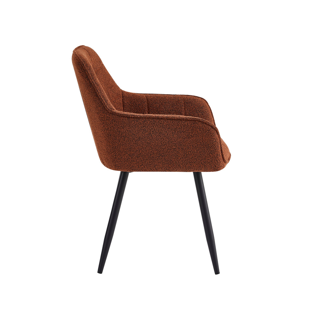 Oriana Eetkamerstoel - Bordeaux Bouclé