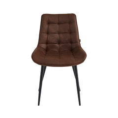 Quadra Eetkamerstoel - Bruin Microfiber