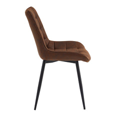 Quadra Eetkamerstoel - Bruin Microfiber
