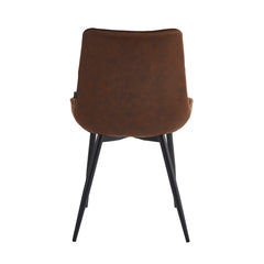 Quadra Eetkamerstoel - Bruin Microfiber