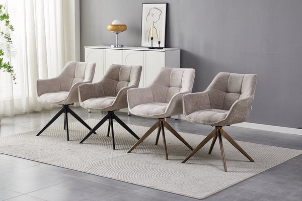 Boston Dining Chair - Beige Chenille